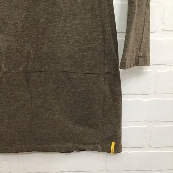 Lole Organic Cotton Dress Tan Eco Responsible Neutral Tone asymmetric XS - Picture 5 of 14